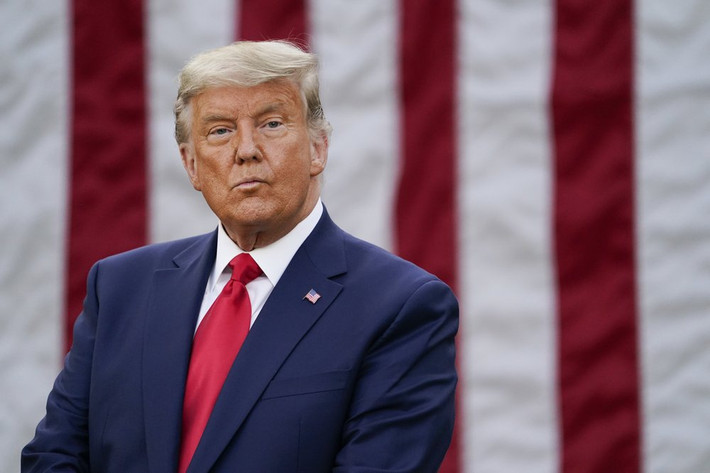 Trong cuộc họp báo hôm 13/11, ông Trump chủ yếu nói về quá trình phát triển vaccine phòng Covid-19, cho biết sớm nhất là tháng 4 năm sau, vaccine sẽ đến tay người dân. Ảnh: AP.
