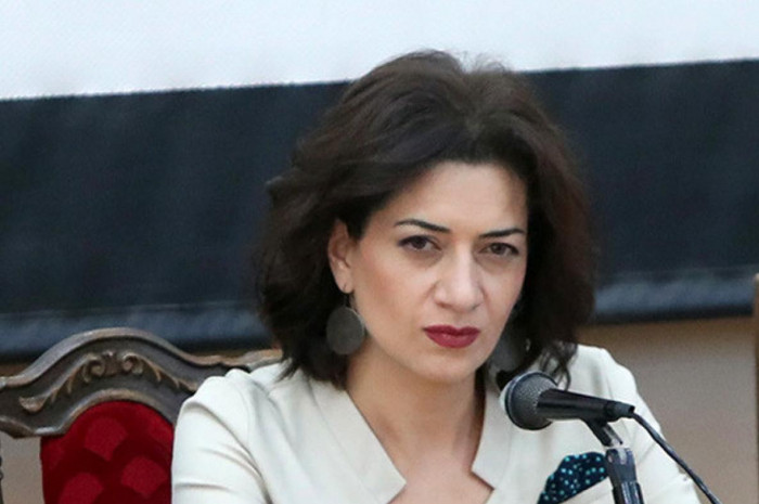 Sau khi chồng trở thành Thủ tướng Armenia, bà Hakobyan đã bắt đầu một cuộc họp với các tổ chức từ thiện liên quan đến bệnh ung thư ở trẻ em. Ảnh: azvision.
