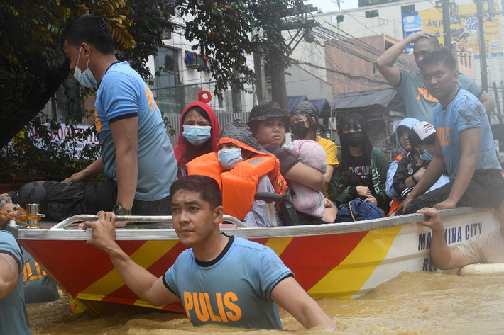 Bão Vamco là cơn bão số 21 đi vào Philippines trong năm nay, làm ít nhất 42 người thiệt mạng. Ảnh: AFP.
