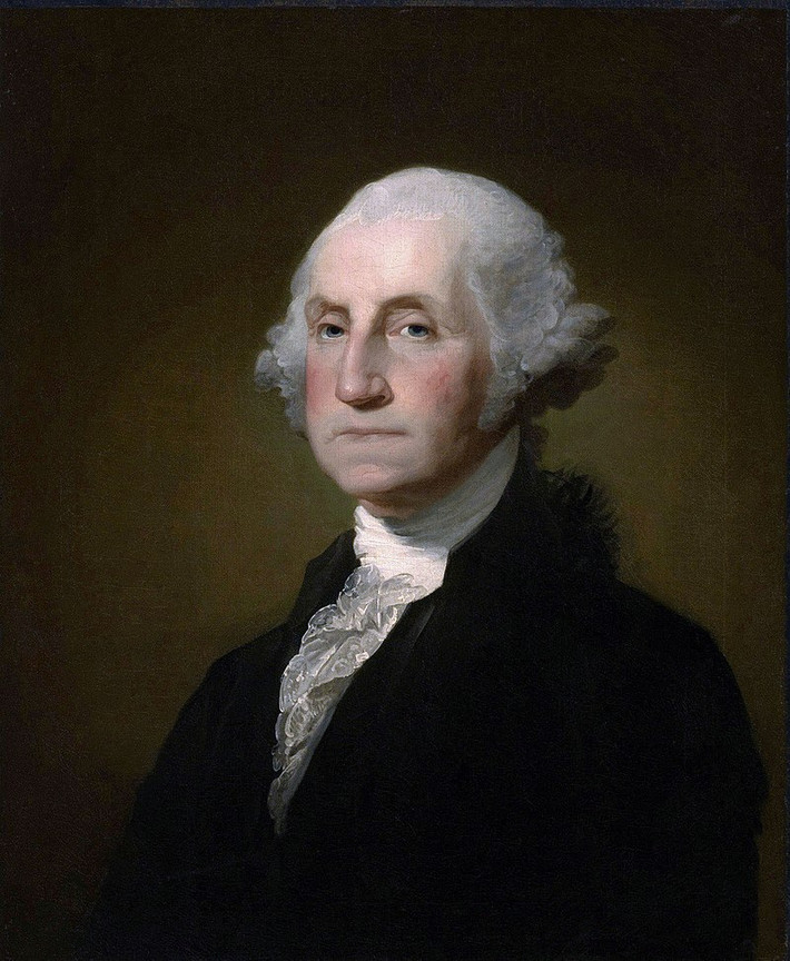 Tòa nhà Quốc hội Mỹ được khởi công xây dựng vào năm 1793. Tổng thống George Washington (ảnh) là người chọn địa điểm cũng như đặt viên đá đầu tiên cho việc xây dựng tòa nhà. Kiến trúc sư đầu tiên của công trình này là William Thornton. Ảnh: Wikipedia.