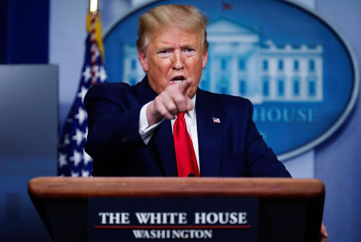 Tổng thống Trump đã cho xây dựng bức tường biên giới ngăn cách Mỹ và Mexico mà ông từng cam kết hồi năm 2016. Ảnh: TT.
