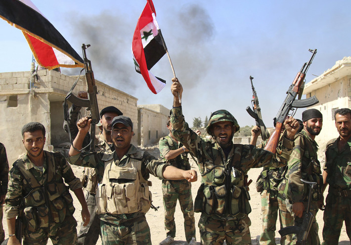 Trong đêm 10/5, Quân đội Syria tấn công dồn dập vào đồng bằng này, buộc các tay súng thánh chiến phải rút khỏi đây. Ảnh: AMN.