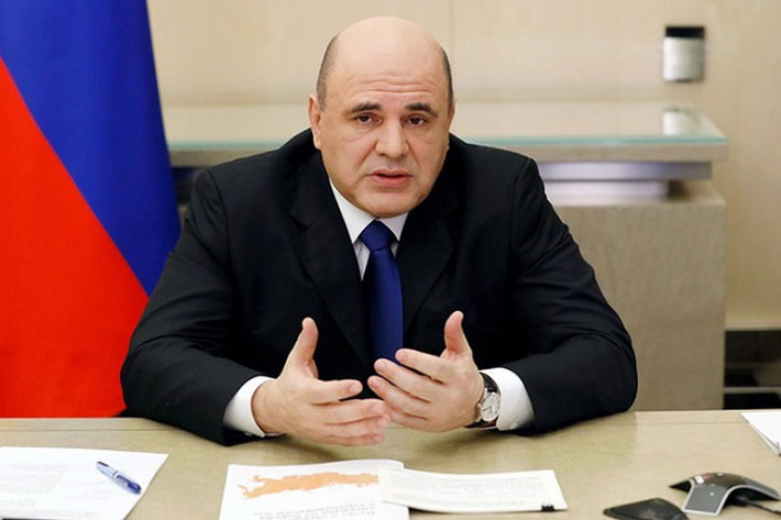 Thủ tướng Mikhail Mishustin ngày 30/4 đã báo cáo với Tổng thống Nga Vladimir Putin rằng ông dương tính với COVID-19. Ông Mishustin trở thành quan chức cấp cao đầu tiên trong chính phủ Nga nhiễm virus corona chủng mới. Ảnh: Reuters.
