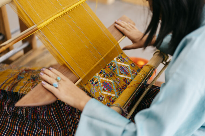 Kỹ thuật dệt tay tuyệt đẹp được truyền từ thế hệ này sang thế hệ khác ở Bhutan.