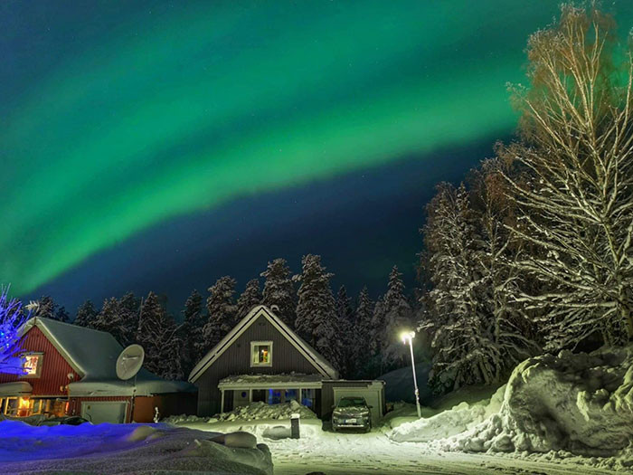 Cực quang phương Bắc ở Luleå.