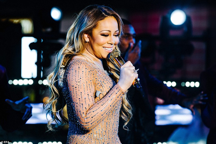 ...hay ca sĩ Mariah Carey. (Nguồn ảnh: Daily Mail)