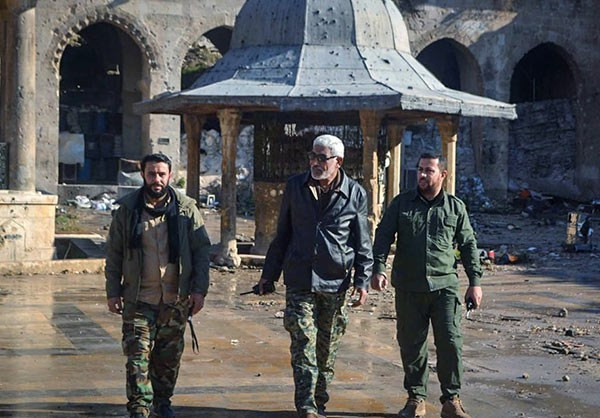 Bên trong một nhà thờ Hồi giáo ở Aleppo.