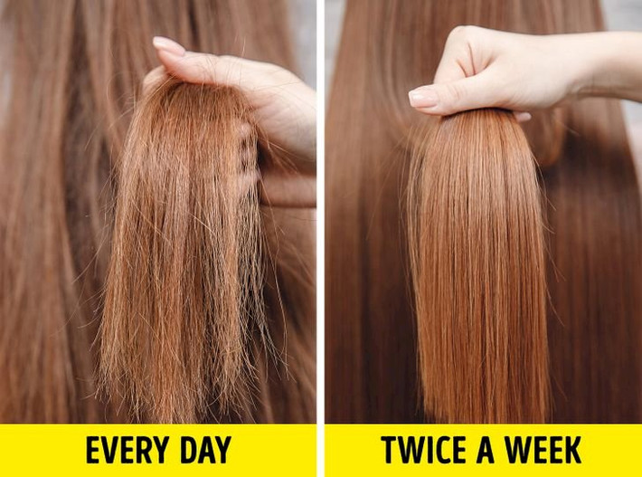 Nếu bạn tước đi lớp dầu tự nhiên của tóc, da đầu của bạn sẽ bị khô và kết cấu của tóc cũng vậy. Ảnh: HC.