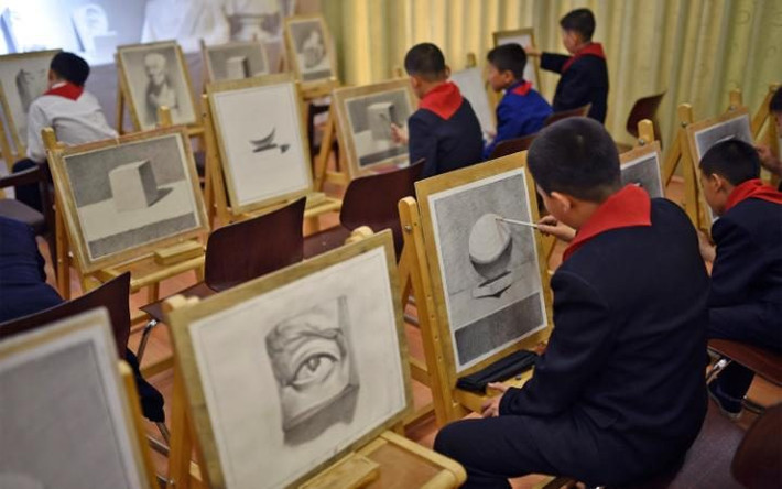 Còn đây là phòng học vẽ.