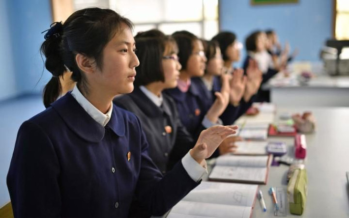 Một lớp học khoa học.