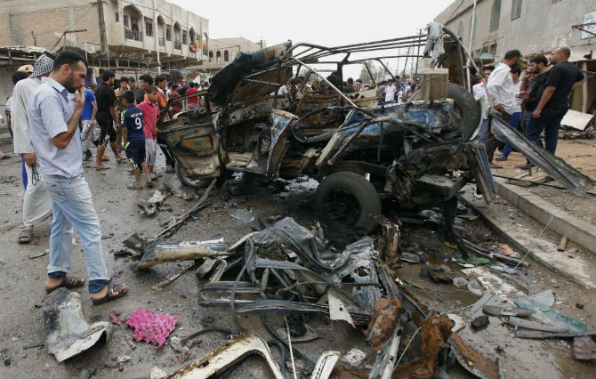 Thủ đô Baghdad (Iraq) thường xuyên xảy ra các vụ đánh bom tự sát, đánh bom xe,... Trung bình 62 người trong số 100 nghìn người bị giết mỗi năm.
