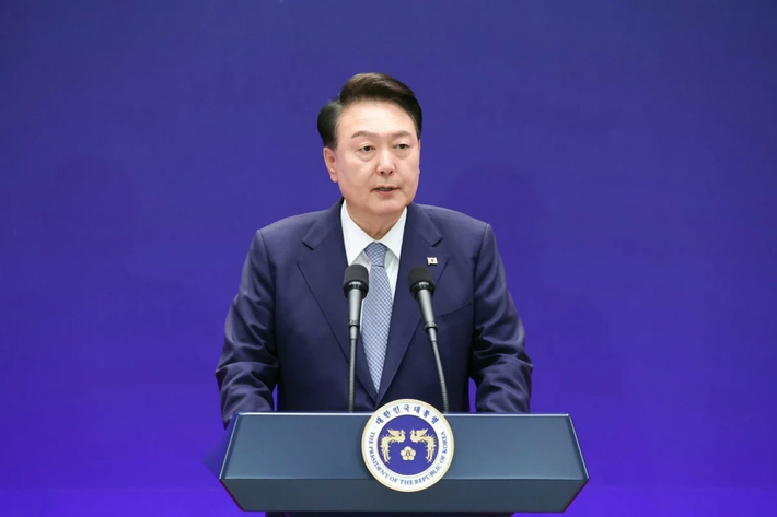 Tháng 3/2022, ông Yoon giành chiến thắng trong cuộc bầu cử Tổng thống Hàn Quốc và nhậm chức vào tháng 5/2022. Ảnh: SCMP.