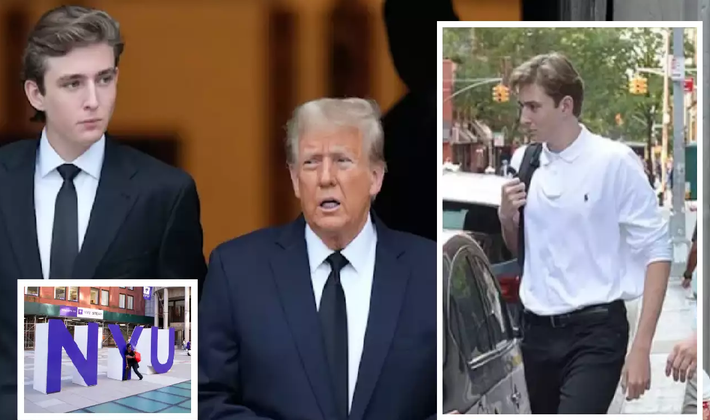 Tuần trước, một nguồn tin chia sẻ, Barron Trump thường ngồi ở phía sau lớp học và di chuyển nhanh chóng từ các tòa nhà đến chiếc SUV chờ đón mình sau khi tan học. Ảnh: IT.