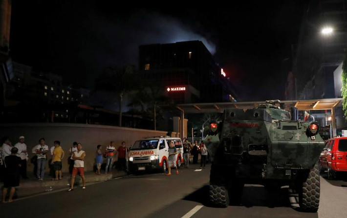 Resorts World Manila thông báo trên Twitter rằng, tổ hợp này đã bị phong tỏa. Ảnh: Reuters.