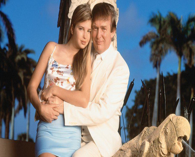 Trong một cuộc phỏng vấn hồi năm 2003, ông Trump từng gây bất ngờ khi nói rằng: “Nếu Ivanka không phải là con gái tôi, có lẽ tôi sẽ hẹn hò với con bé”. Ảnh: BA.