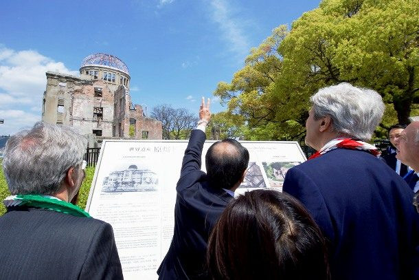 Thành phố Hiroshima tiếp tục ủng hộ việc bãi bỏ toàn bộ các loại vũ khí hạt nhân. Ảnh: L25.