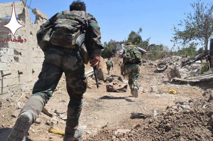 Nếu Ayn Tarma và Jobar rơi vào tay lực lượng chính phủ Damascus, quân đội Syria sẽ tiến gần hơn một bước trong việc giữ vững thủ đô Damascus. Ảnh: AMN.