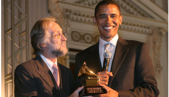Ông Obama từng đoạt hai giải thưởng Grammy vào năm 2006 và 2008. Ảnh: BA.