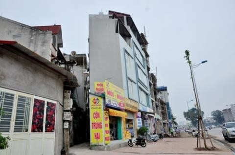 Ngôi nhà kì dị với chiều rộng 1m, dài 2m.