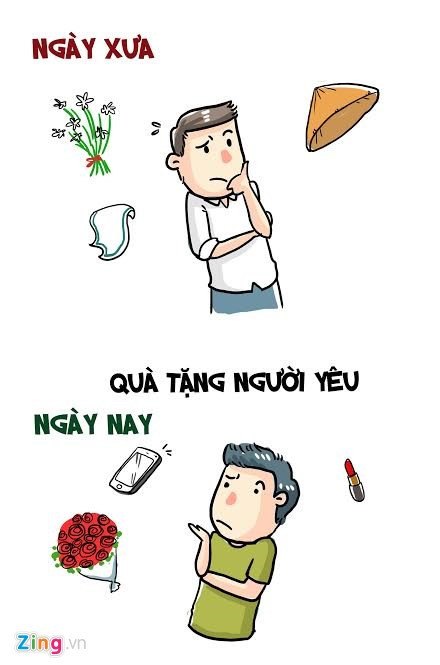 Thay vì nón lá, khăn tay, phái mạnh giờ phải đau đầu chọn cho bạn gái một món quà ưng ý, theo đúng mốt.