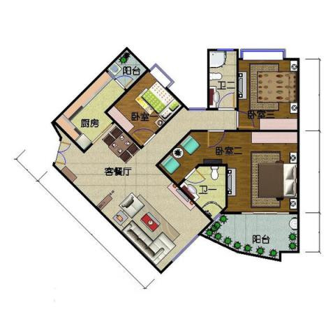 4. Mặt bằng hình thù kì dị Những loại nhà có hình dạng kỳ lạ có khả năng lưu thông khí và thông gió kém. Trong xây dựng, những ngôi nhà như vậy rất khó để không khí tươi mát bên ngoài có thể trao đổi đến tất cả các phòng. Về lâu dài, nó sẽ gây ra các vấn đề sức khỏe cho những người cư ngụ.