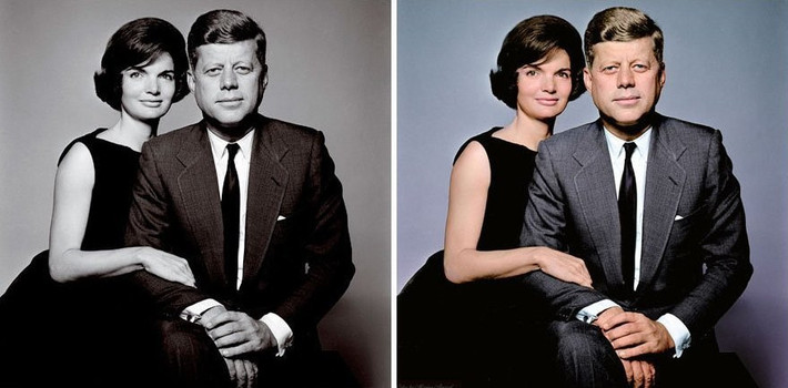 Vợ chồng Tổng thống Mỹ Kennedy.