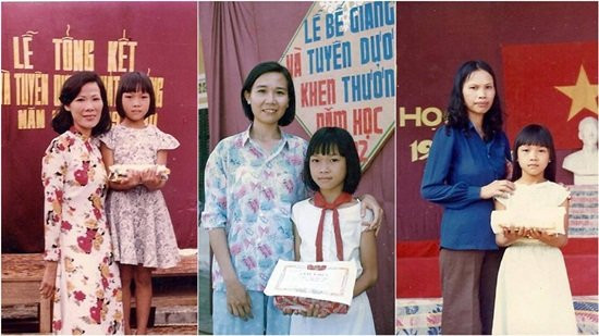 Mỹ Tâm cũng không quên ngày tri ân thầy, cô giáo khi đăng lại hình ảnh thời ngây thơ, ngố tàu lúc được nhận bằng khen mỗi dịp tổng kết năm học.