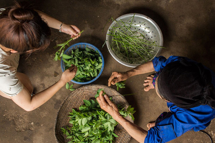 Đây là bản của người dân tộc Tày. Mãi gần đây, người dân ở đây mới được sử dụng điện.