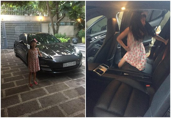 Trần Bảo Sơn thường sử dụng chiếc xế hộp màu đen này. Đây là oto thuộc dòng Porsche Panamera 4 có giá trung bình khoảng 5 tỷ đồng.