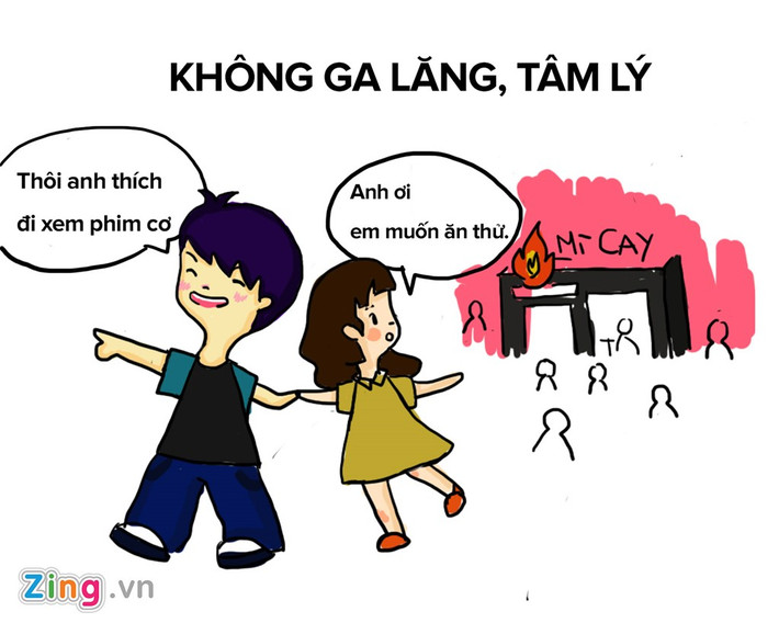 Nhiều cô gái cũng tỏ ra không hứng thú với những anh chàng quá vô tư đến mức vô tâm, không để ý tới tâm trạng, sở thích của mình.