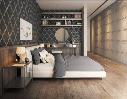 Sử dụng giấy dán tường có thể làm thay đổi hoàn toàn nội thất nhà bạn.