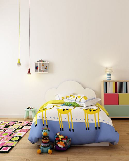 Nhiều mẫu thiết kế giường ngủ vô cùng đáng yêu mang lại cho trẻ cảm giác như đang sống trong những câu chuyện cổ tích nhiều màu sắc cùng những nhân vật hoạt hình sống động.