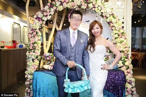 Chồng cô cũng là một người yêu thích bộ môn thể hình và thường đến phòng tập cùng vợ.