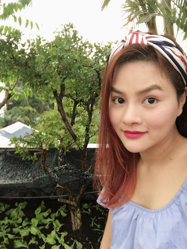 Vũ Thu Phương rất yêu khu vườn của gia đình.