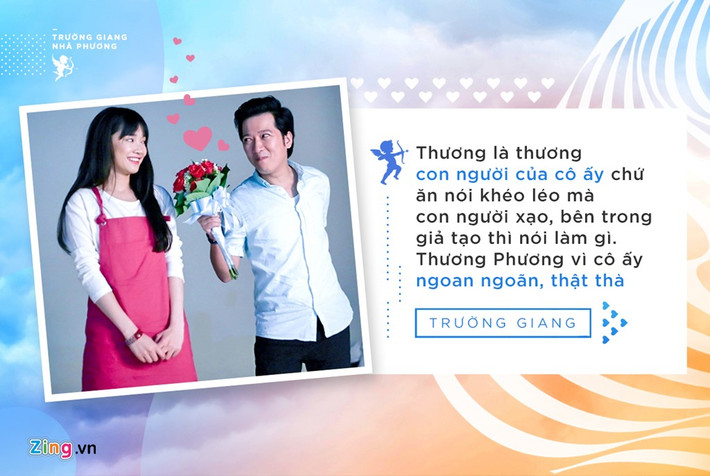 Khi scandal với Quế Vân xảy ra, bị chỉ trích bắt cá 2 tay, Trường Giang mang hoa ra Đà Nẵng gặp Nhã Phương và hứa "365 ngày vừa qua anh đã làm em khóc rất nhiều. Anh sẽ không như vậy nữa".