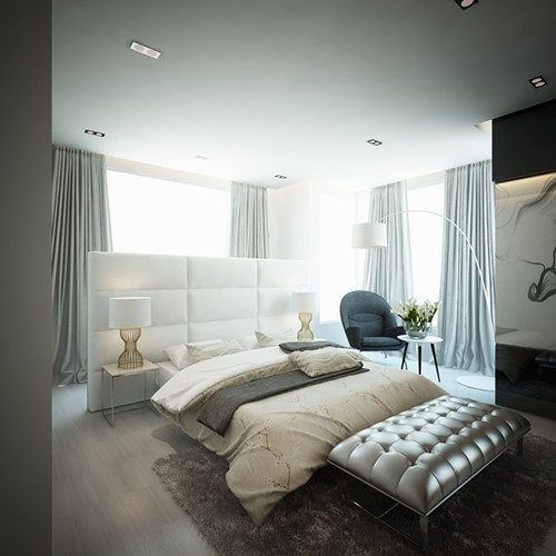 Căn biệt thự nằm ở vị trí đắc địa, chỉ cách trung tâm Sài Gòn 10 phút di chuyển bằng ô tô. Tông màu chủ đạo của căn nhà là màu trắng và xám, được phối tinh tế, sang trọng.