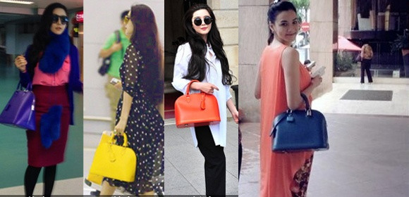 Phạm gia và Trang Nhung "đỏm dáng" với cùng mẫu túi thanh lịch của Louis Vuitton.