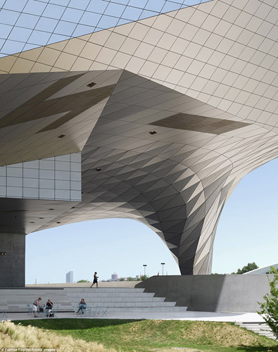 Tòa nhà Musee de Confluences ở Lyon,Pháp.