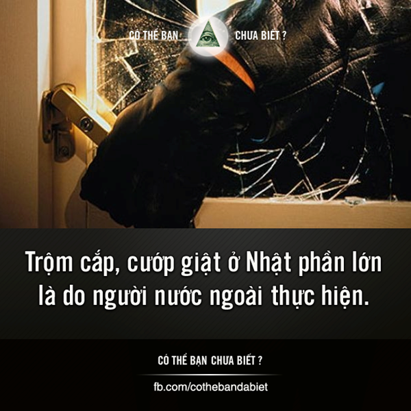 Đa số người Nhật không trộm cắp, cướp giật.