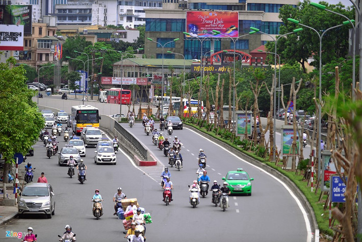 Các tuyến đường khác như Đại Cồ Việt, Xã Đàn cũng được trồng hàng loạt, nâng tổng số cây phượng trồng mới lên con số 300.