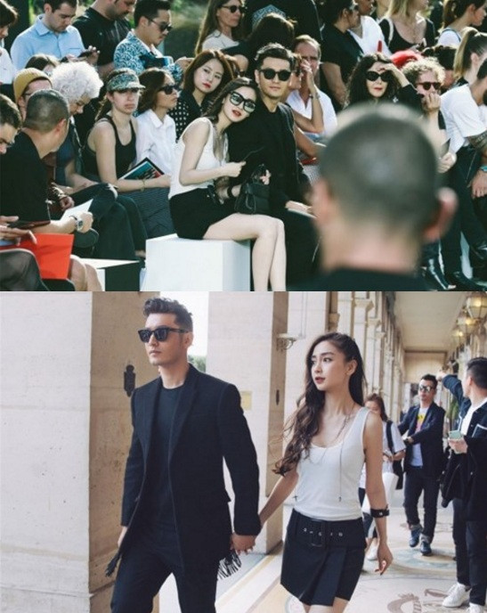 Huỳnh Hiểu Minh hộ tống bà xã tại Paris.
