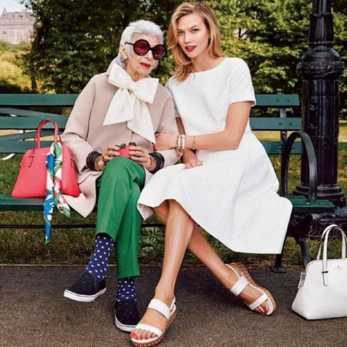 Iris Ipfel cho rằng: "Mọi người thích tôi, quan tâm tới tôi vì tôi khác biệt.". Năm vừa qua, dự án lớn nhất của bà là trở thành gương mặt đại diện của Kate Spade cùng với chân dài đình đám của Victoria’s Secret, Karlie Kloss, cũng như tham gia chiến dịch quảng cáo cho hãng nữ trang Alexis Bittar.