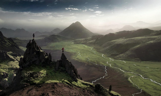 Tuyến đường Fjallabaksleid chạy dọc các dãy núi ở Iceland giúp du khách có thể chiêm ngưỡng nhiều phong cảnh đẹp như dòng sông băng Mýrdalsjökull.