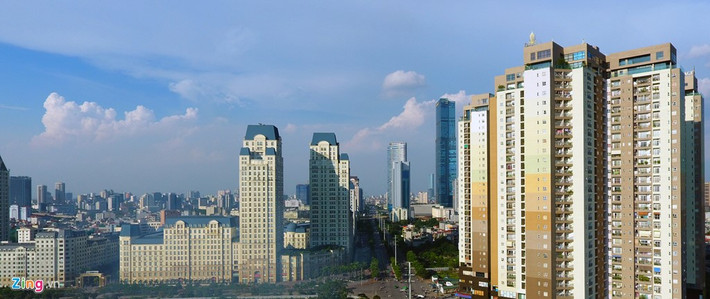 Các khu đô thị Mễ Trì, Mỹ Đình nhà cao tầng chen kín từ những năm 2010.