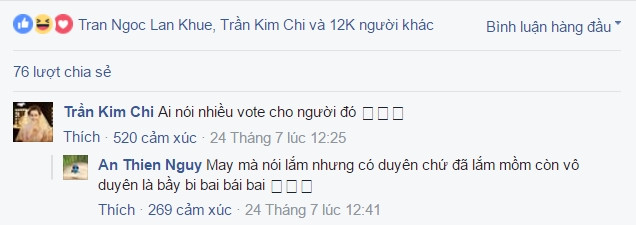 An Nguy và Kim Chi tỏ rõ sự thân thiết khi trêu đùa nhau trên mạng xã hội.