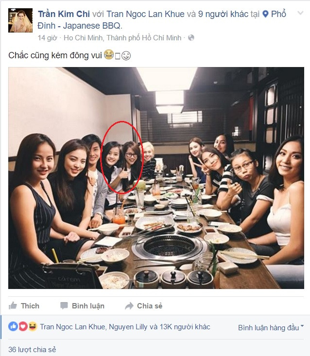 Người hâm mộ của 2 cô nàng thường xuyên bắt gắp cảnh 2 người cùng nhau đi chơi, luôn ngồi cạnh nhau trong các buổi họp mặt với team The Face, và hơn hết còn thích chém gió, trêu đùa nhau trên mạng xã hội. Khi fan của An Nguy nói sẽ bầu chọn cho Kim Chi vào vòng chung kết, An Nguy tỏ thái độ vui mừng và nhanh chóng chia sẻ khoảnh khắc này với cô bạn "mới thân" Kim Chi.