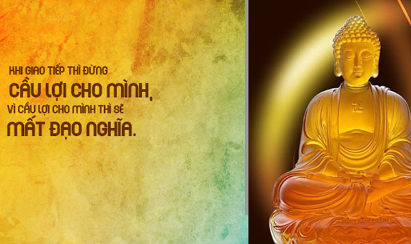 Trong cuộc sống, vì những lợi ích dù lớn hay nhỏ, con người ta sẵn sàng tử bỏ luân lý, đạo nghĩa để chiếm lấy, giành giật. Con đánh cha, chồng đánh vợ, ... Làm theo lời Đức Phật, hãy bỏ đi mưu cầu tư lợi, cuộc sống sẽ tươi đẹp biết bao.