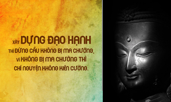 Ma chướng ở đây là những sóng gió của cuộc đời, những chuyện phiền não khổ đau, những chuyện thị phi, những chuyện bất trắc bất như ý, những chuyện lăng xăng lộn xộn hằng ngày. Thông suốt được như vậy, chí nguyện của chúng ta mới kiên cường, không thoái chuyển, khi gặp lời khen hay tiếng chê, danh thơm hay tiếng xấu, khi gặp bát phong của cuộc đời, và tâm trí của chúng ta mới không bị dao động.