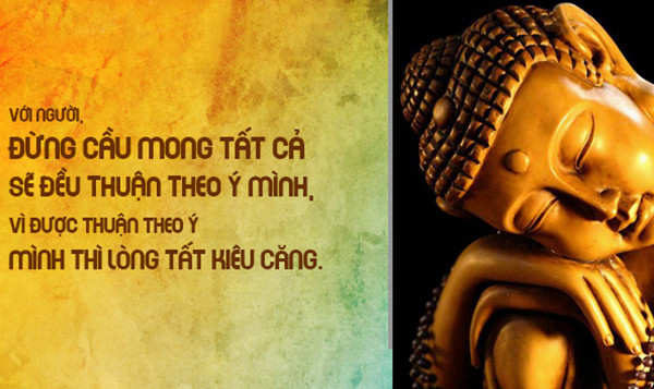 Xã hội luôn tồn tại người này, người khác. Không một ai có thể dung hòa cả thế giới này. Một khi tất cả thuận theo ý mình, lòng kiểu ngạo lại nổi lên. Vì vậy, tại sao mình lại không thuận theo ý người khác? Con người vì sự cố chấp, chấp chặt như vậy cho nên phiền não và khổ đau lâu dài!