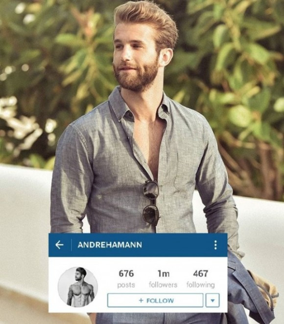André Hamann: André Hamann là một người mẫu hiện đang sinh sống tại Đức. Phong cách lịch lãm, nam tính của André Hamann đã từng được Elle xếp trong danh sách những anh chàng trong mơ của các cô nàng 18-30 tuổi. Hiện tại, Instagram của anh chàng siêu hot này có tới 1 triệu người theo dõi.